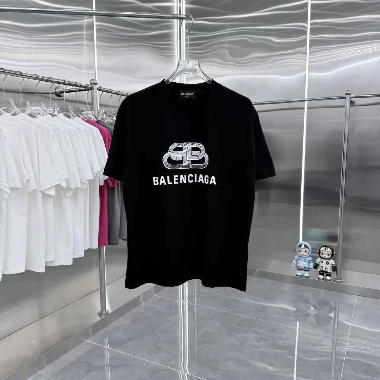 Logo-Print Distressed Cotton T-Shirt D15014357