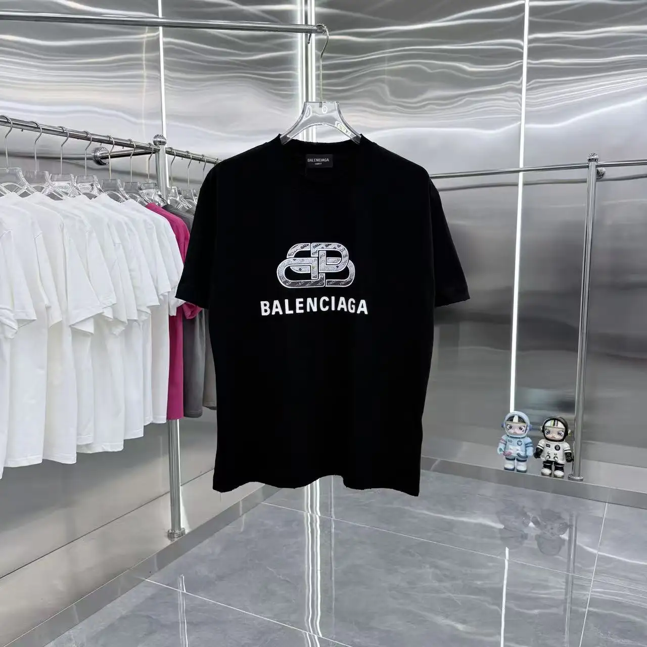 Logo-Print Distressed Cotton T-Shirt D15014357
