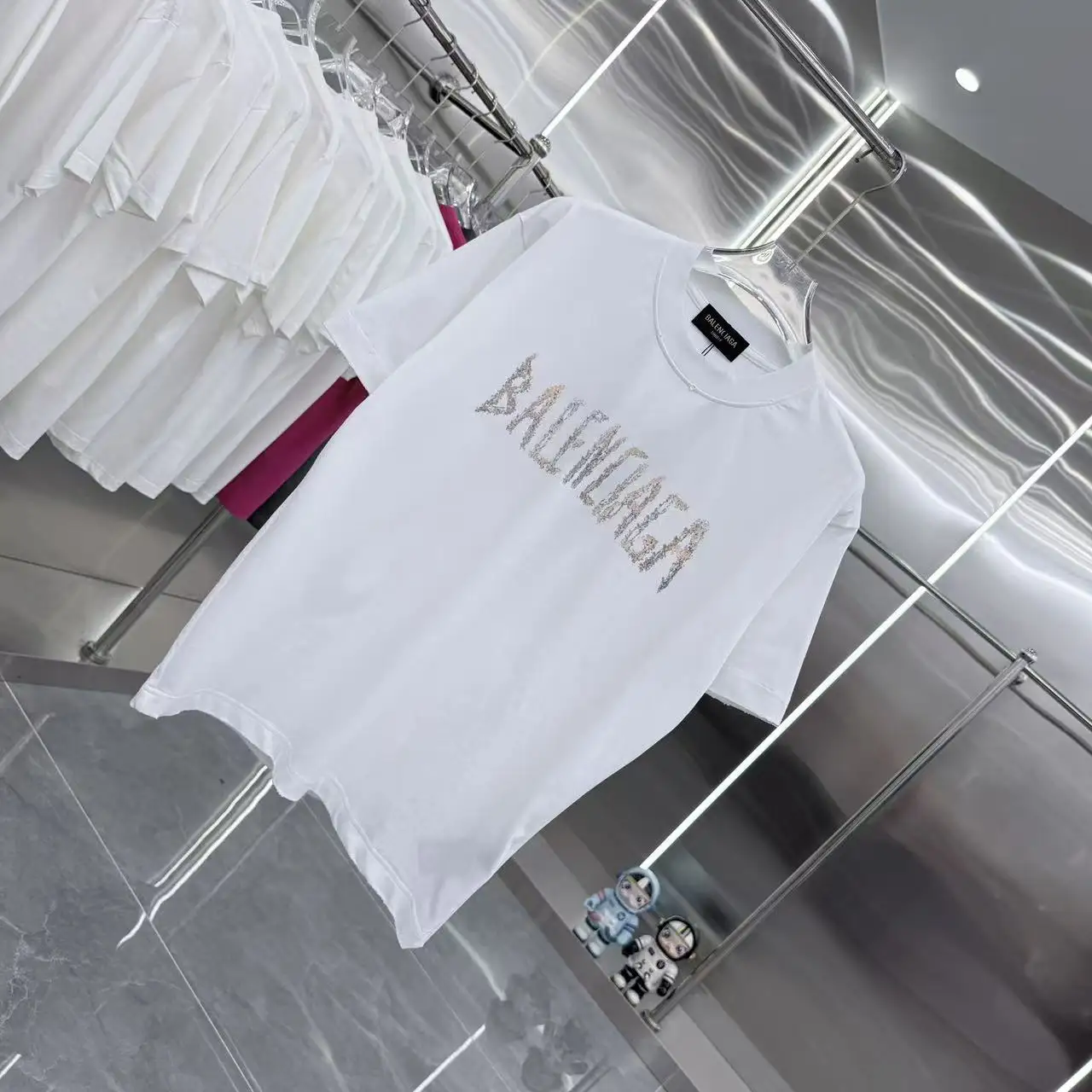 Distressed Logo-Print Cotton T-Shirt D15014336 — view 2