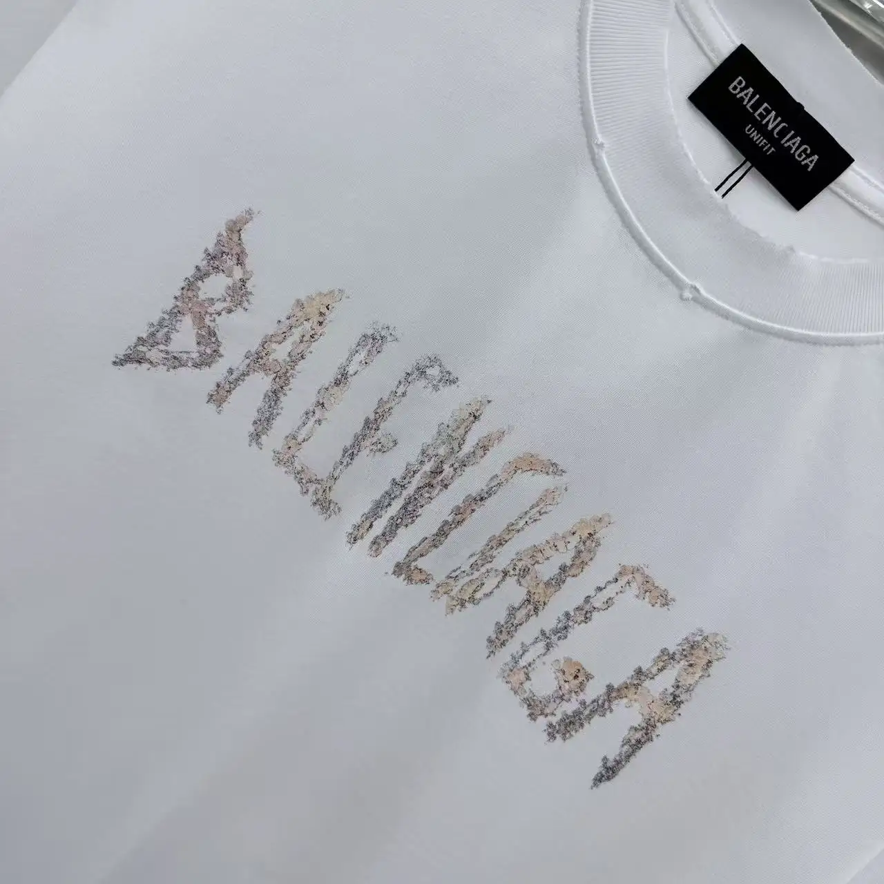Distressed Logo-Print Cotton T-Shirt D15014336 — view 5