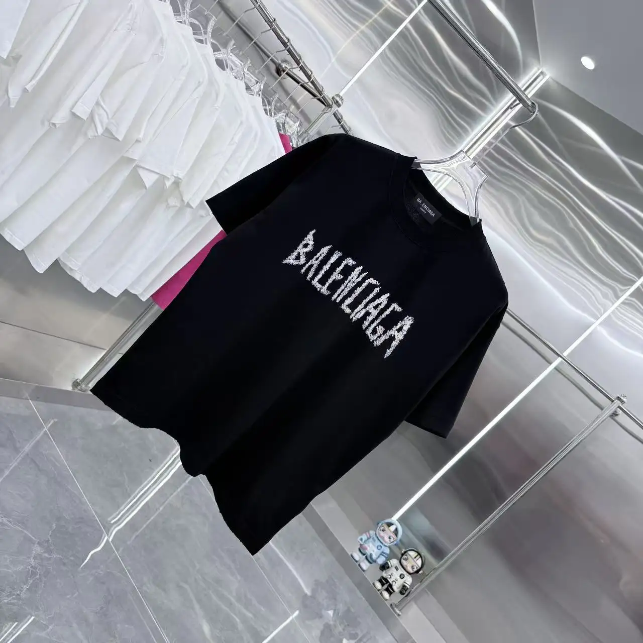 Distressed Logo-Print Cotton T-Shirt D15014335 — view 2