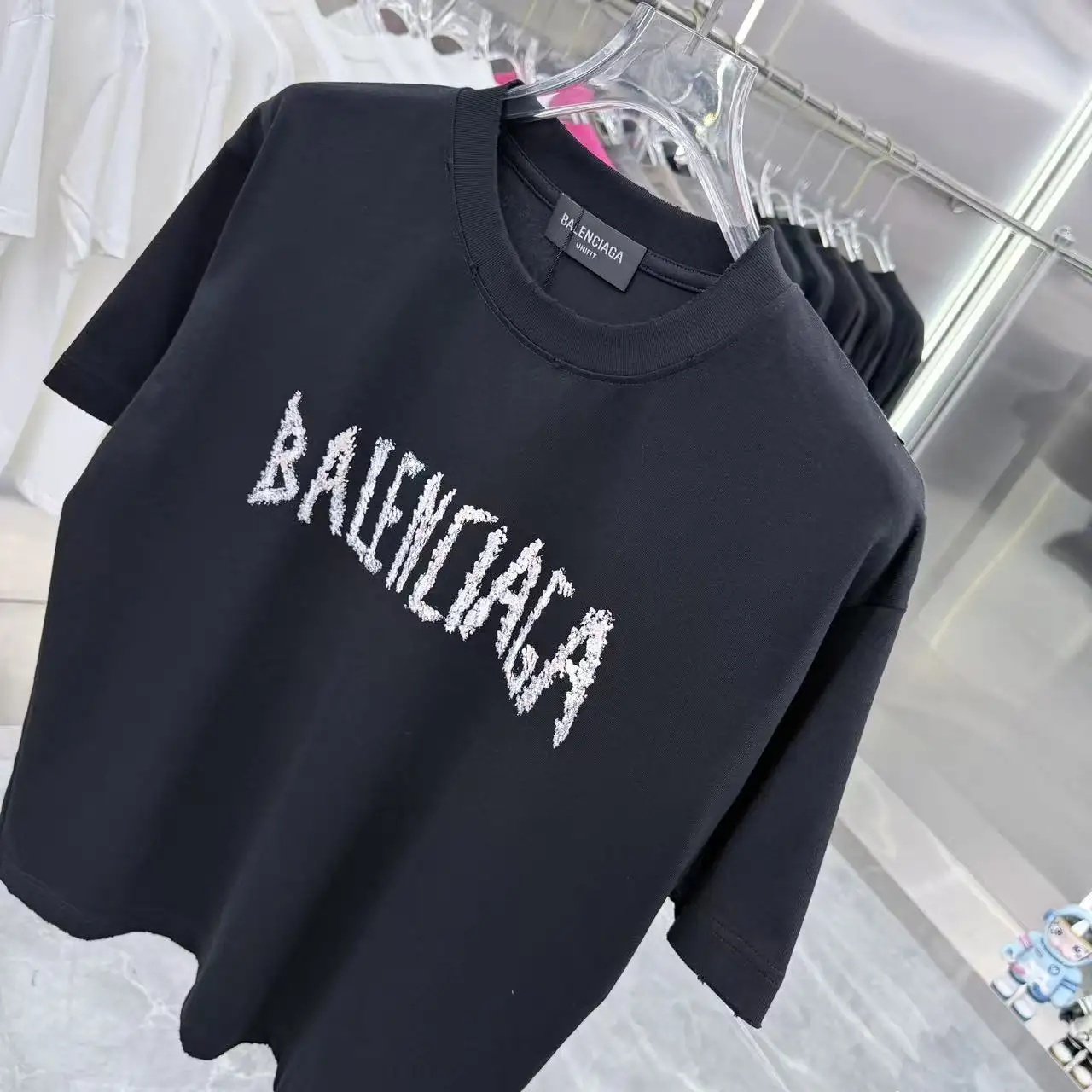Distressed Logo-Print Cotton T-Shirt D15014335 — view 4