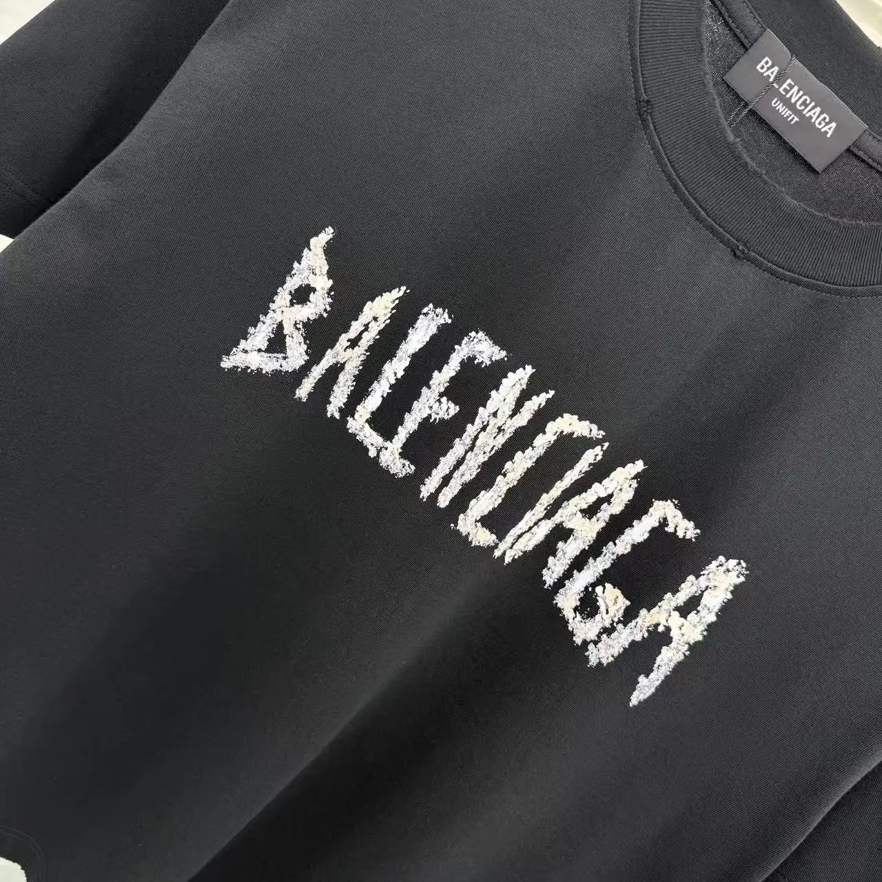 Distressed Logo-Print Cotton T-Shirt D15014335 — view 5