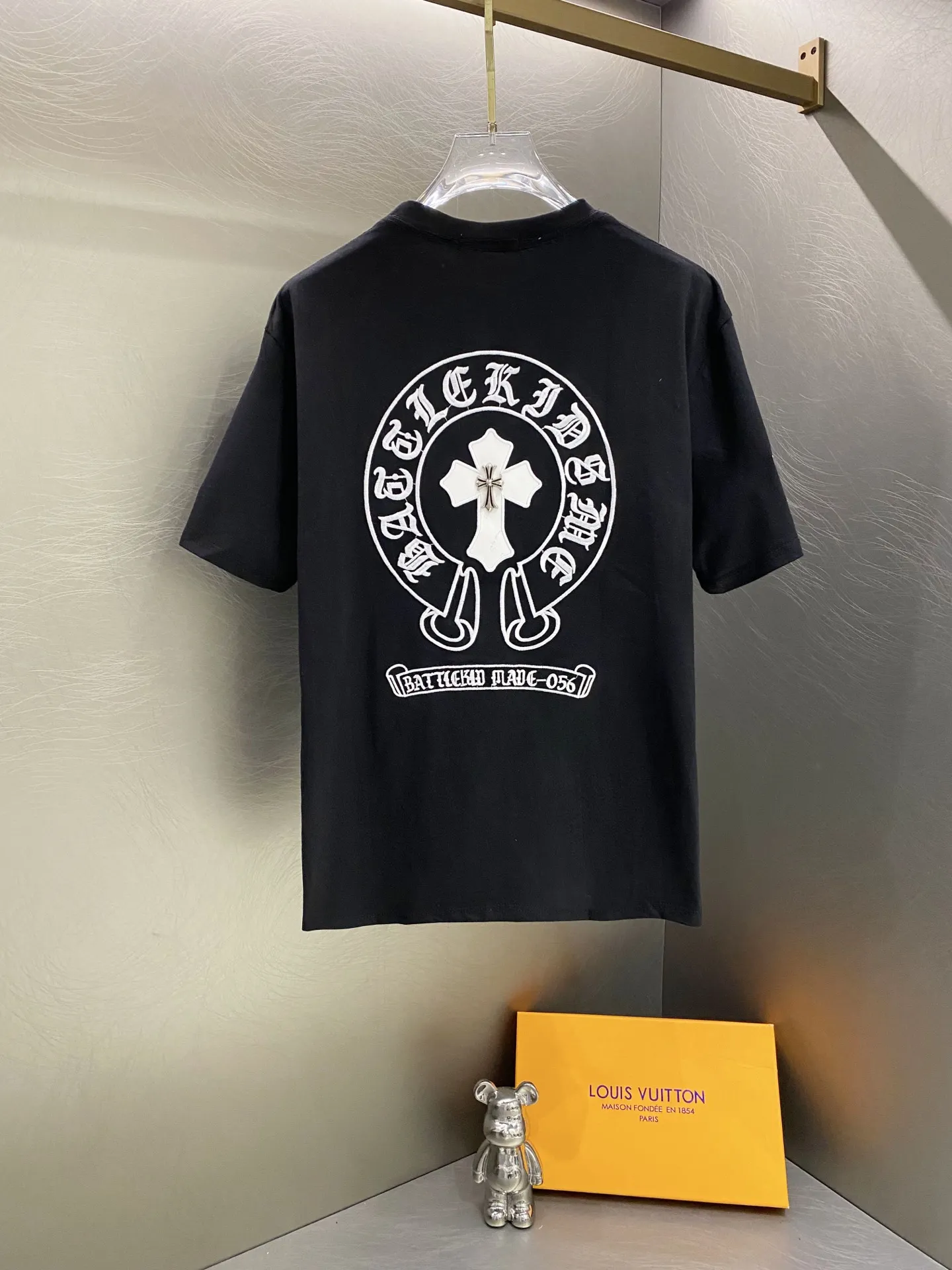 Chrome Hearts Horseshoe Logo Cotton T-Shirt D15019623 — view 4