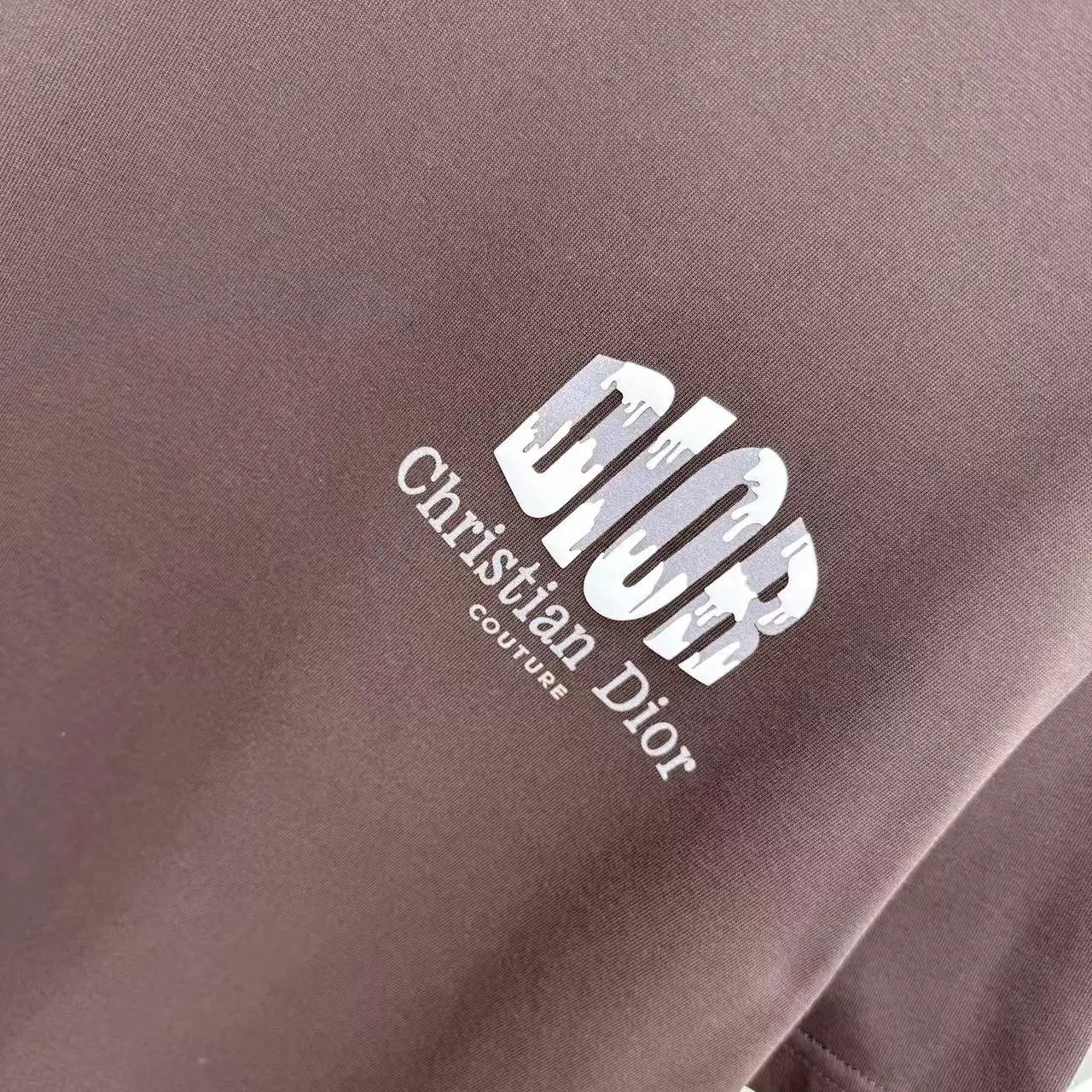 Logo Flocked Cotton T-Shirt D15014339 — view 6