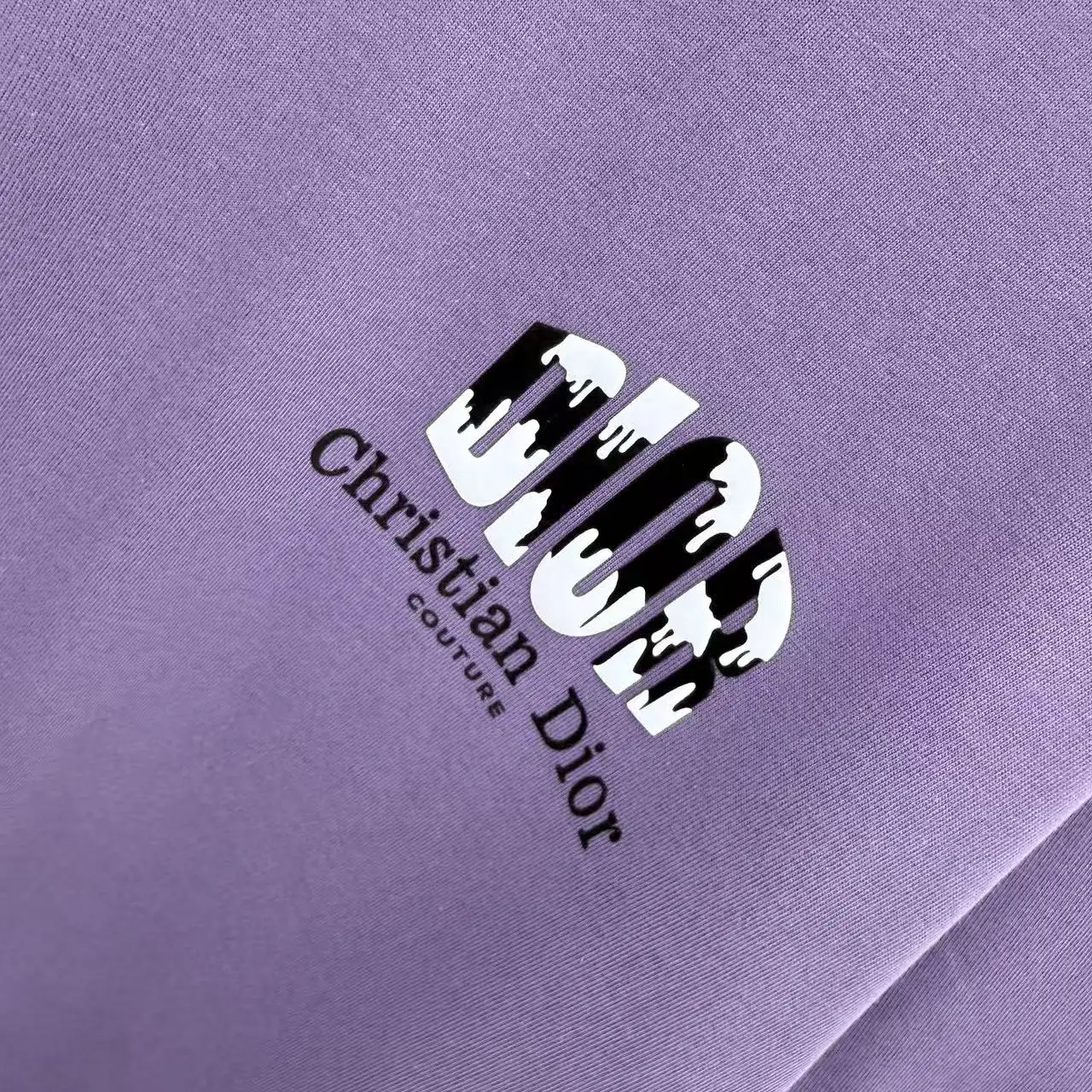 Logo Flocked Cotton T-Shirt D15014338 — view 6