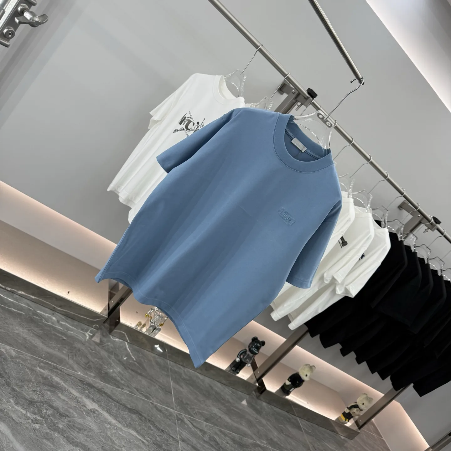 Logo-Embroidered Cotton-Jersey T-Shirt D15014260 — view 2