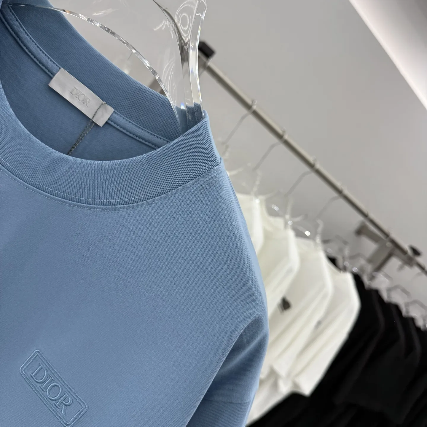 Logo-Embroidered Cotton-Jersey T-Shirt D15014260 — view 4