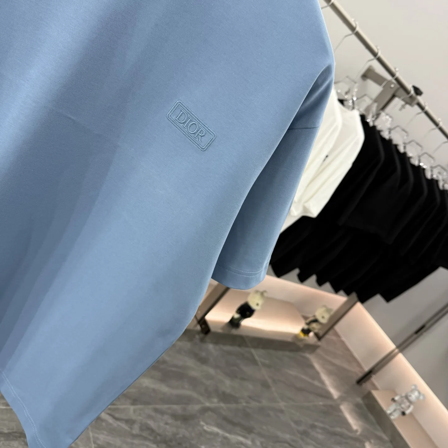 Logo-Embroidered Cotton-Jersey T-Shirt D15014260 — view 5