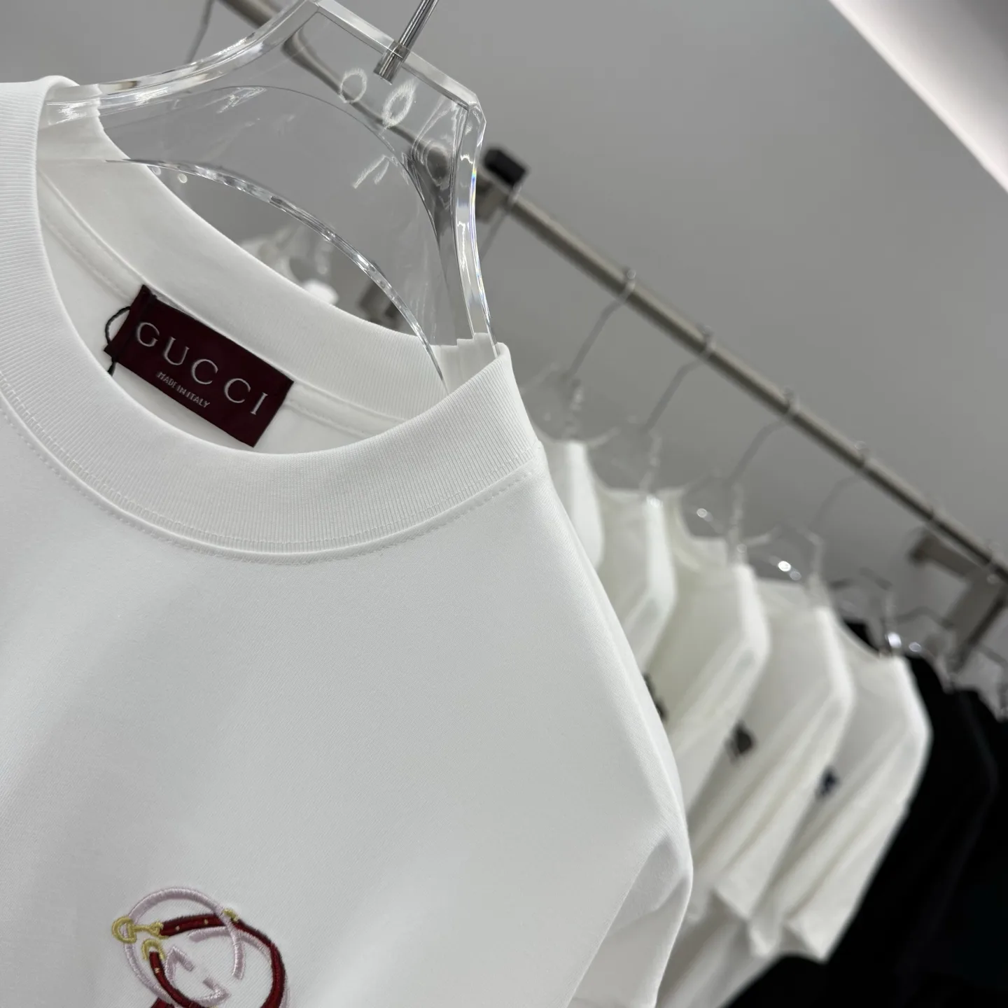 Embroidered Logo Cotton T-Shirt D15014264 — view 4