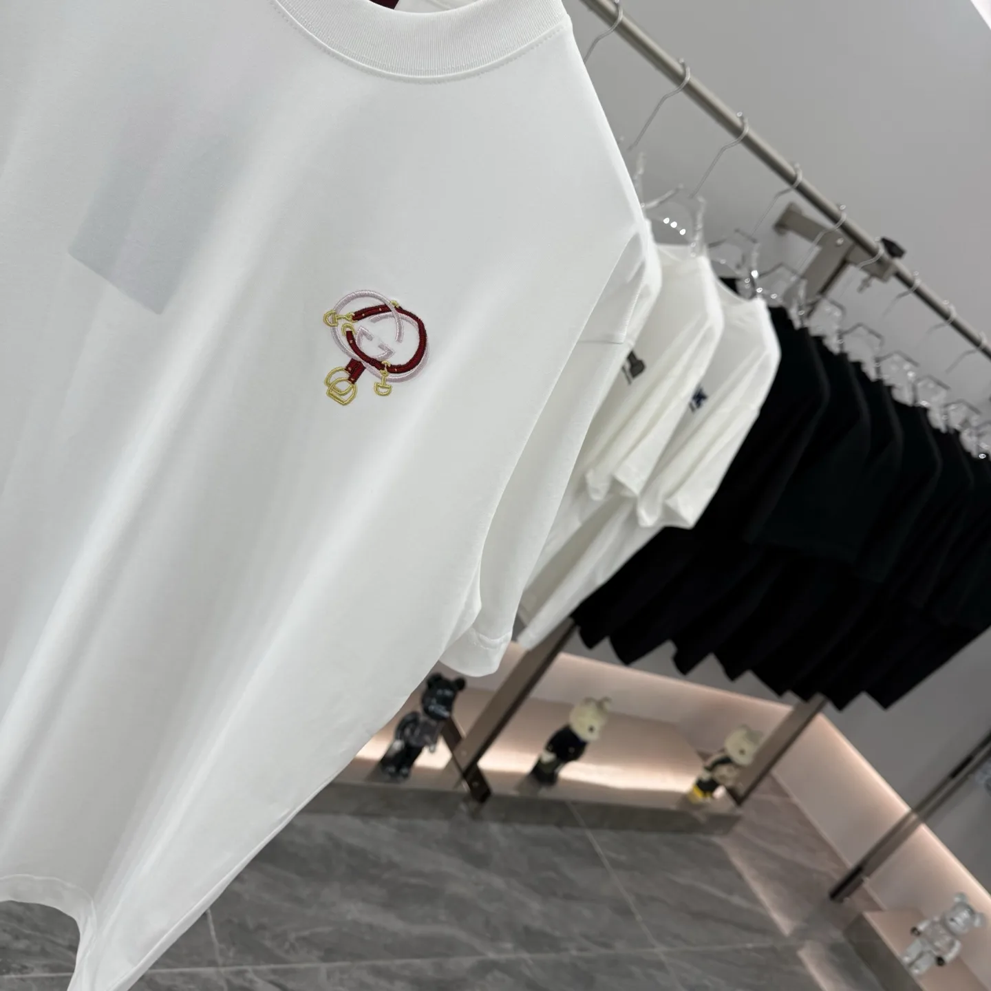 Embroidered Logo Cotton T-Shirt D15014264 — view 5