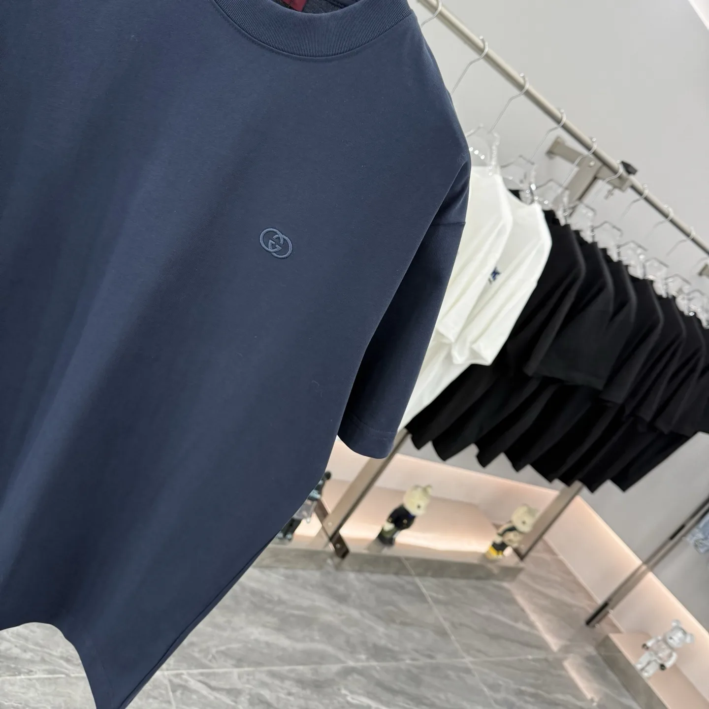 Embroidered Logo Cotton T-Shirt D15014290 — view 5