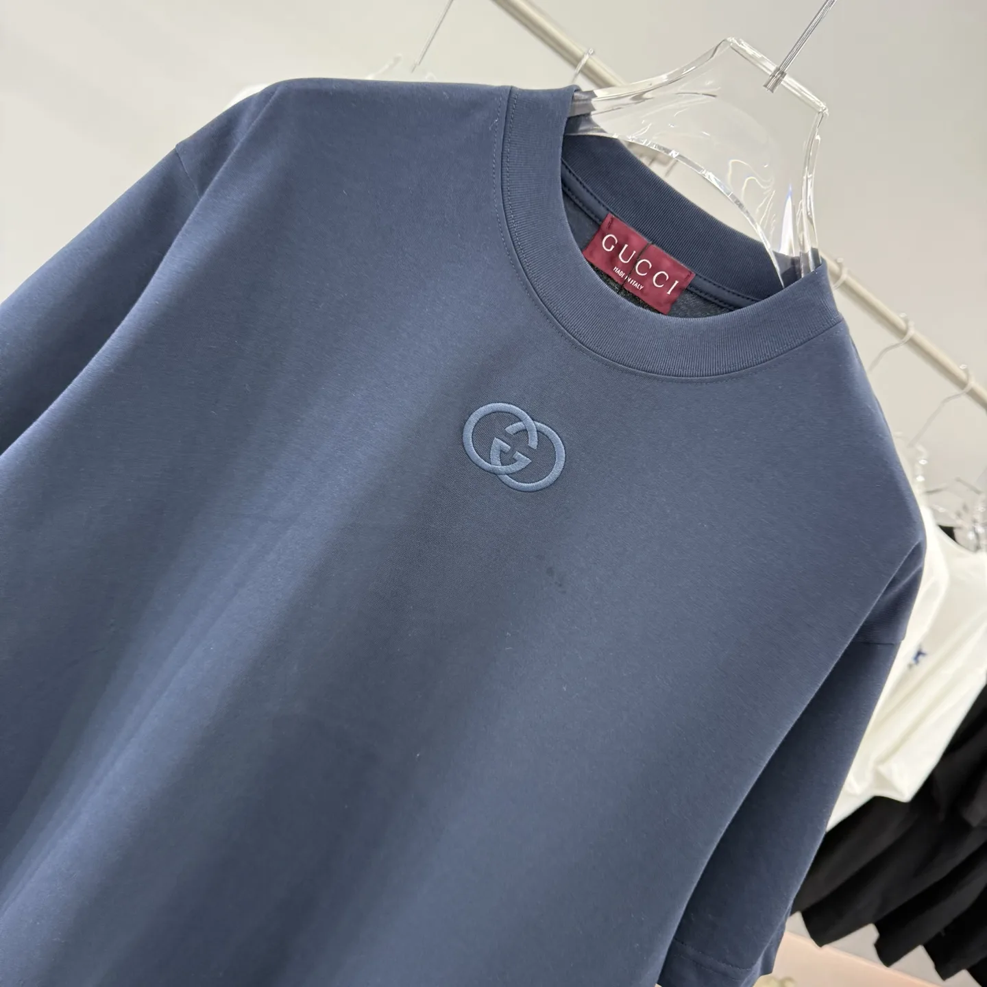 Embroidered Logo Cotton-Jersey T-Shirt D15014294 — view 5