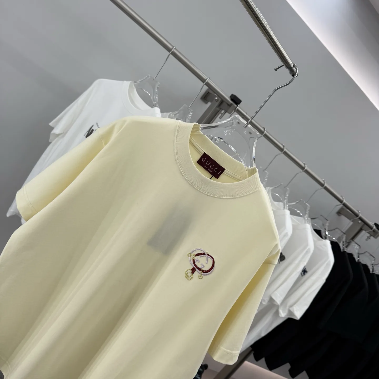 Embroidered Logo Cotton T-Shirt D15014265 — view 3