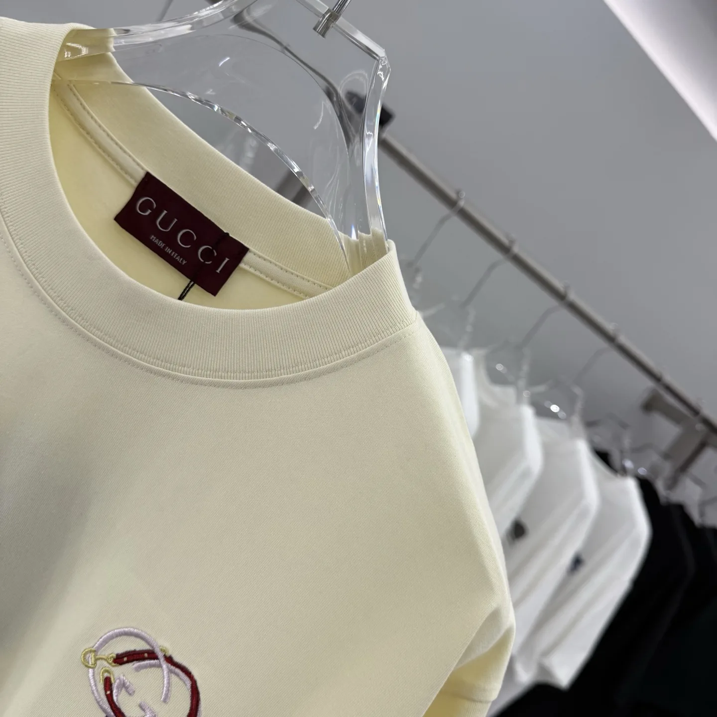 Embroidered Logo Cotton T-Shirt D15014265 — view 4