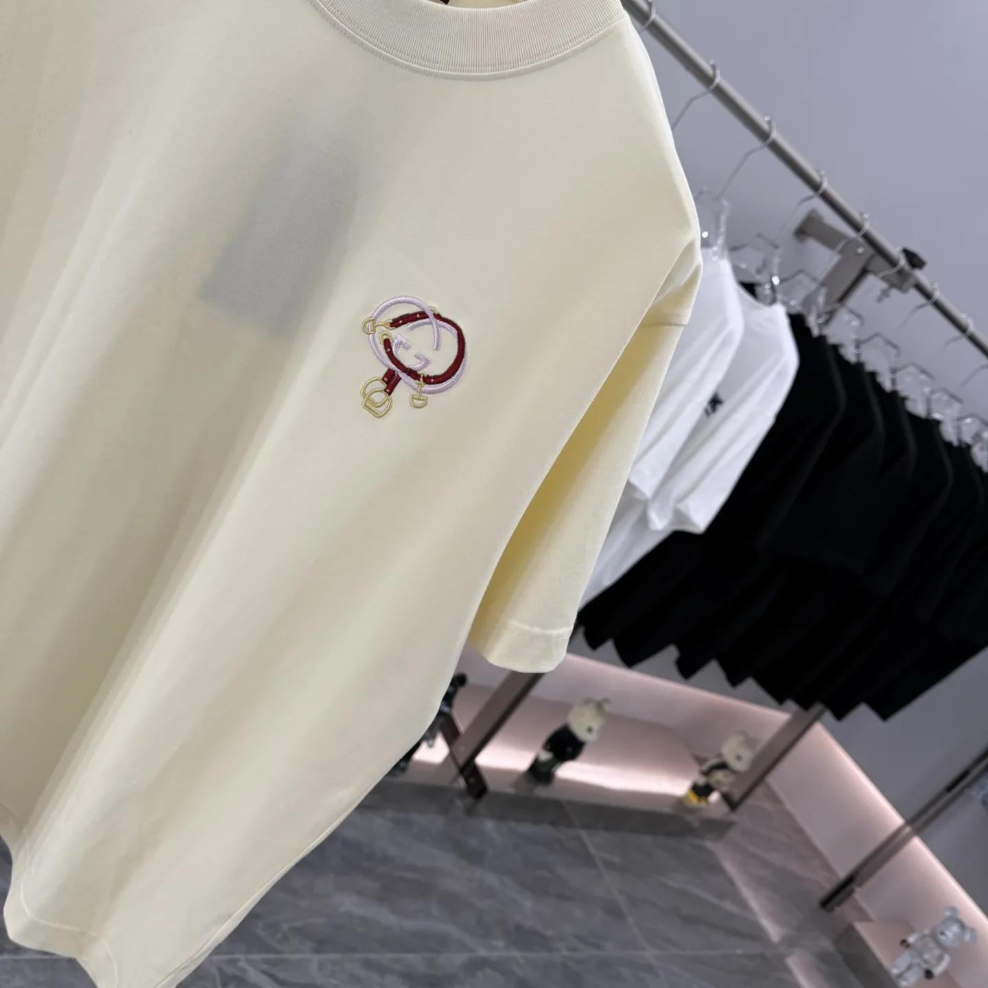 Embroidered Logo Cotton T-Shirt D15014265 — view 5