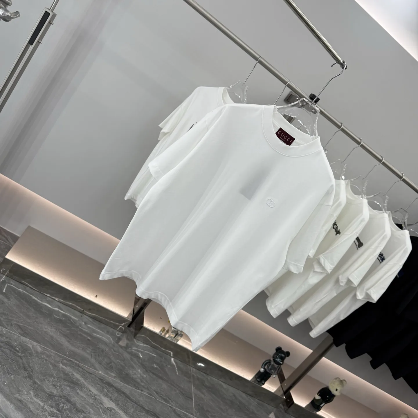 Embroidered Logo Cotton-Jersey T-Shirt D15014289 — view 2