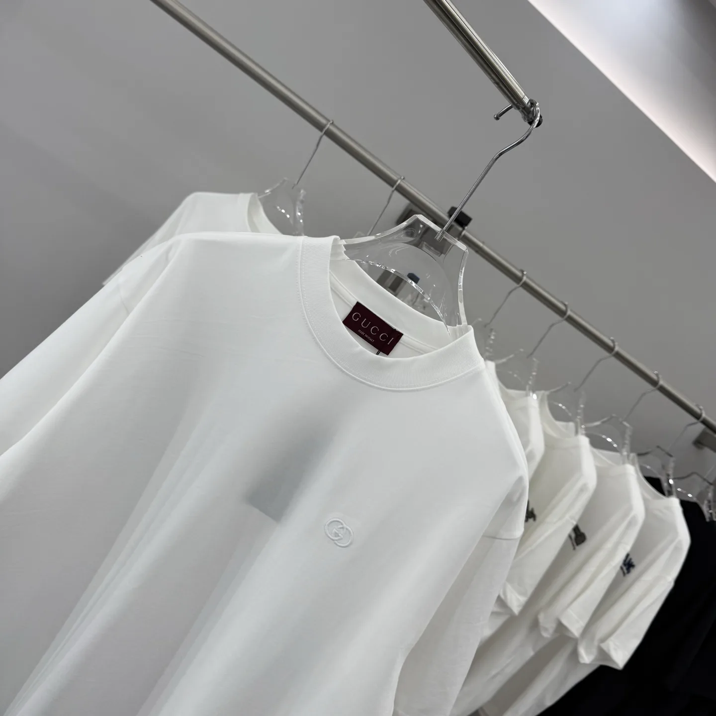 Embroidered Logo Cotton-Jersey T-Shirt D15014289 — view 3