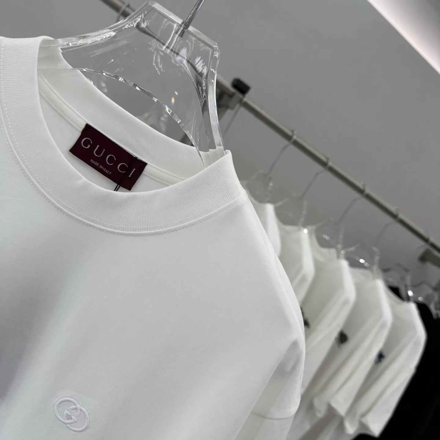 Embroidered Logo Cotton-Jersey T-Shirt D15014289 — view 4