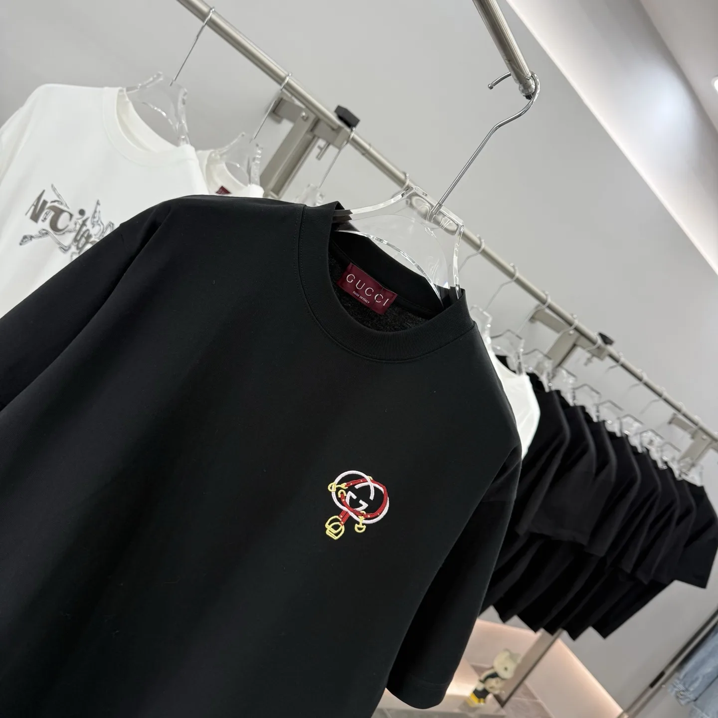 Embroidered Logo Cotton T-Shirt D15014266 — view 3
