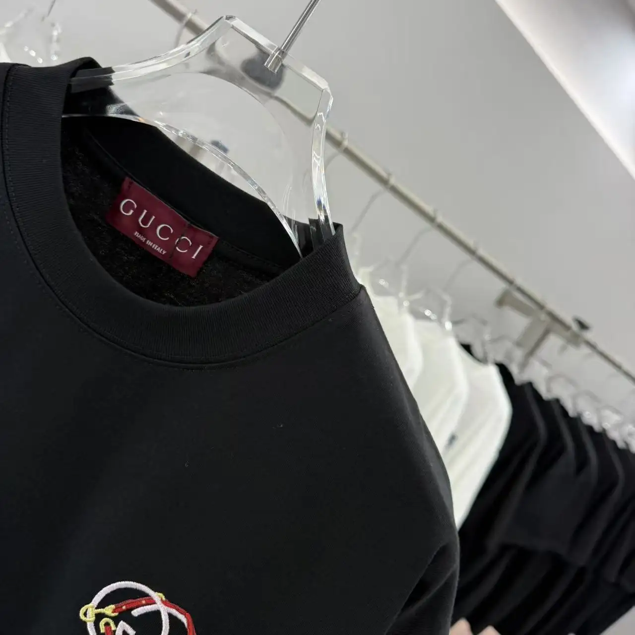 Embroidered Logo Cotton T-Shirt D15014266 — view 4