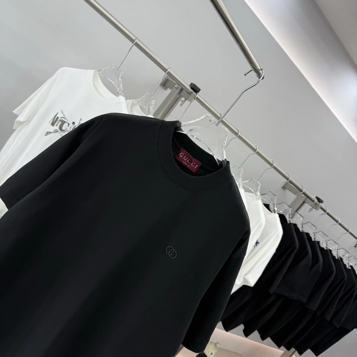 Embroidered Logo Cotton T-Shirt D15014292 — view 3
