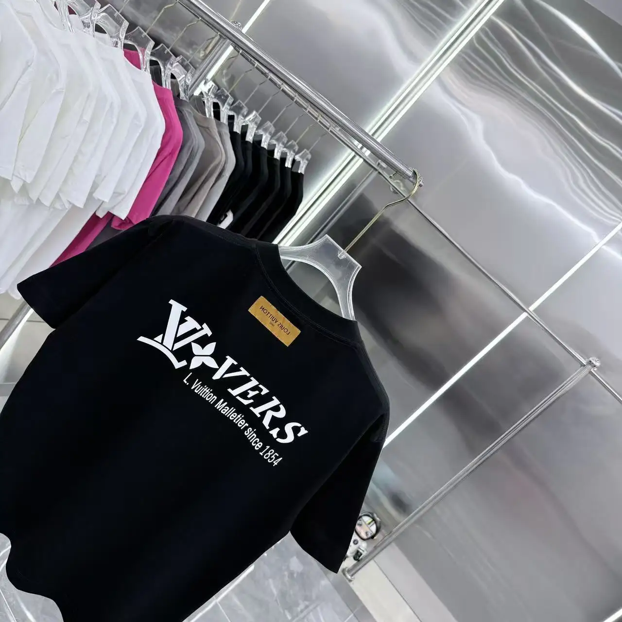 Logo Silicone Patch Crew-Neck T-Shirt D15014351 — view 8