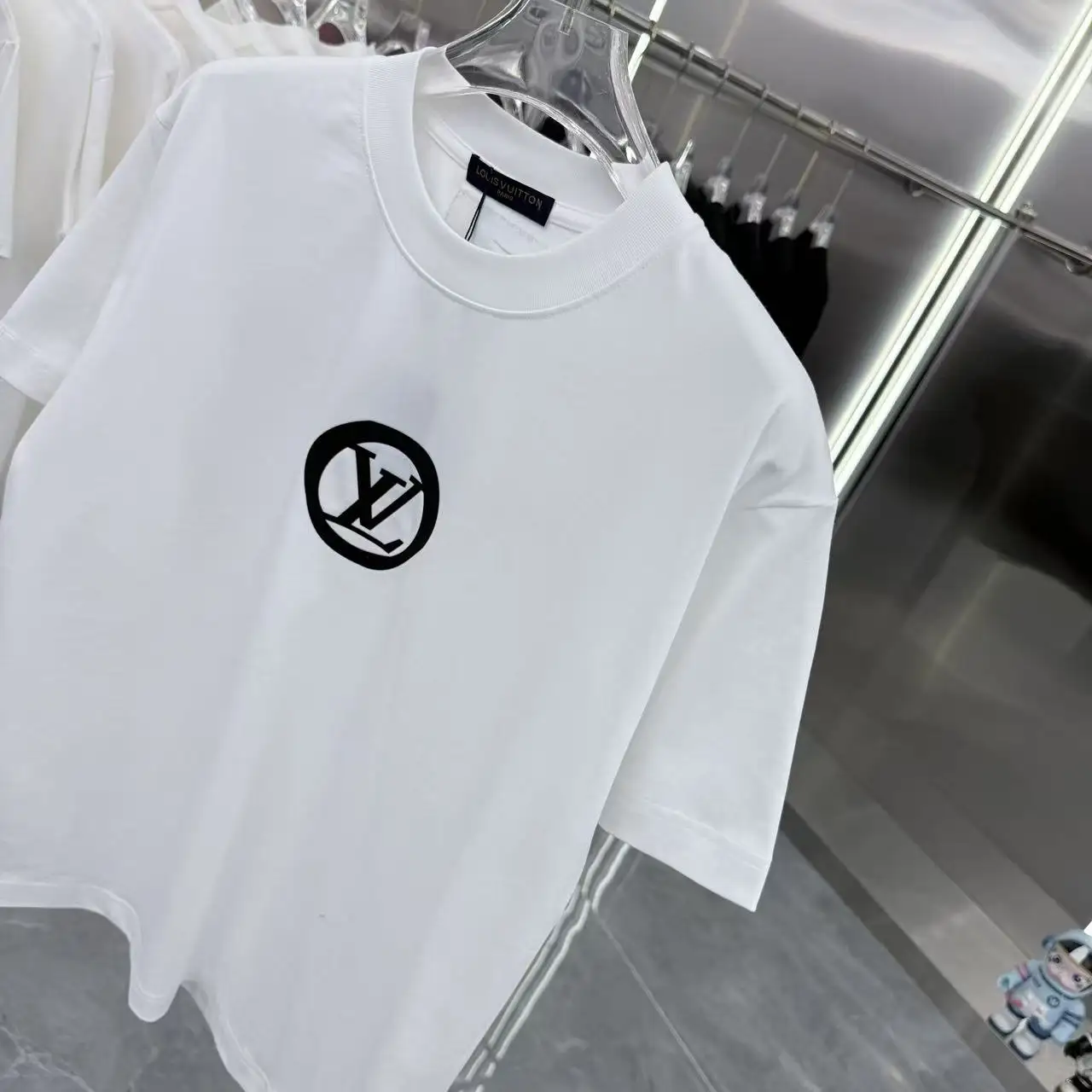 Logo Silicone Patch Cotton T-Shirt D15014354 — view 4