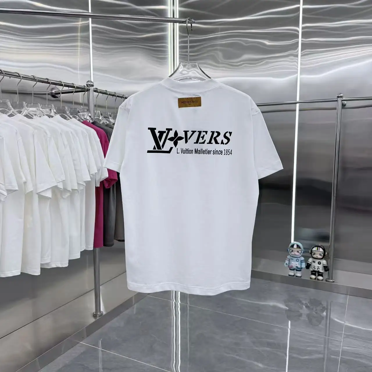 Logo Silicone Patch Cotton T-Shirt D15014354 — view 7