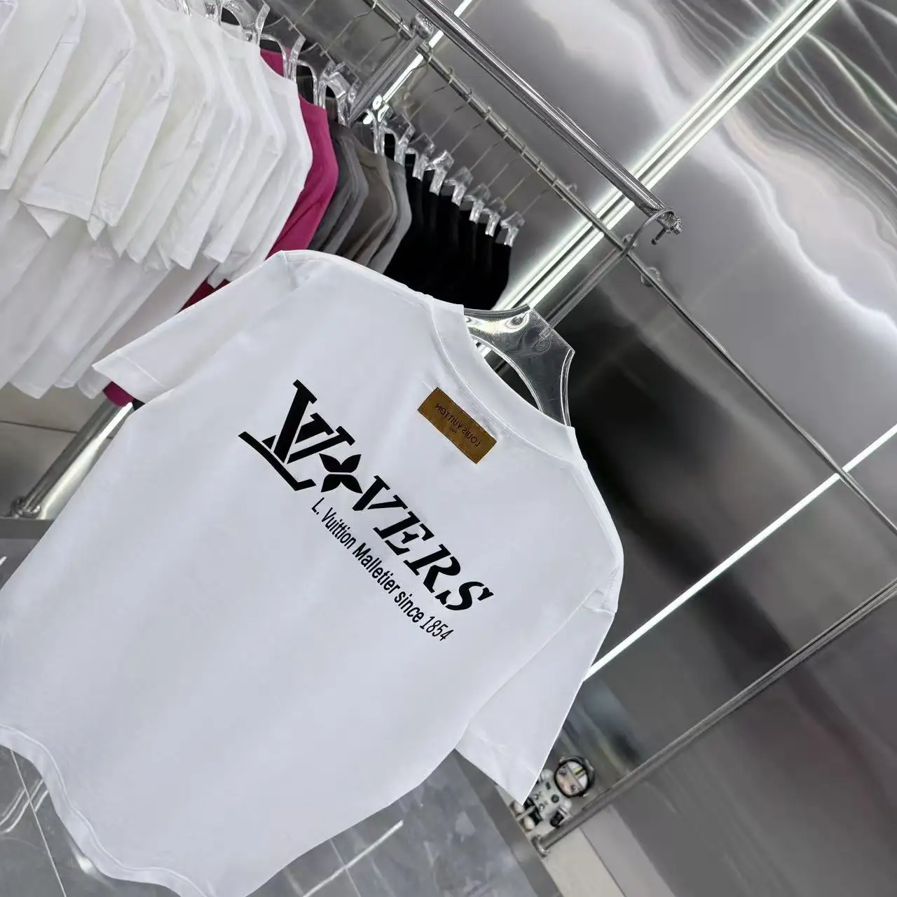 Logo Silicone Patch Cotton T-Shirt D15014354 — view 8
