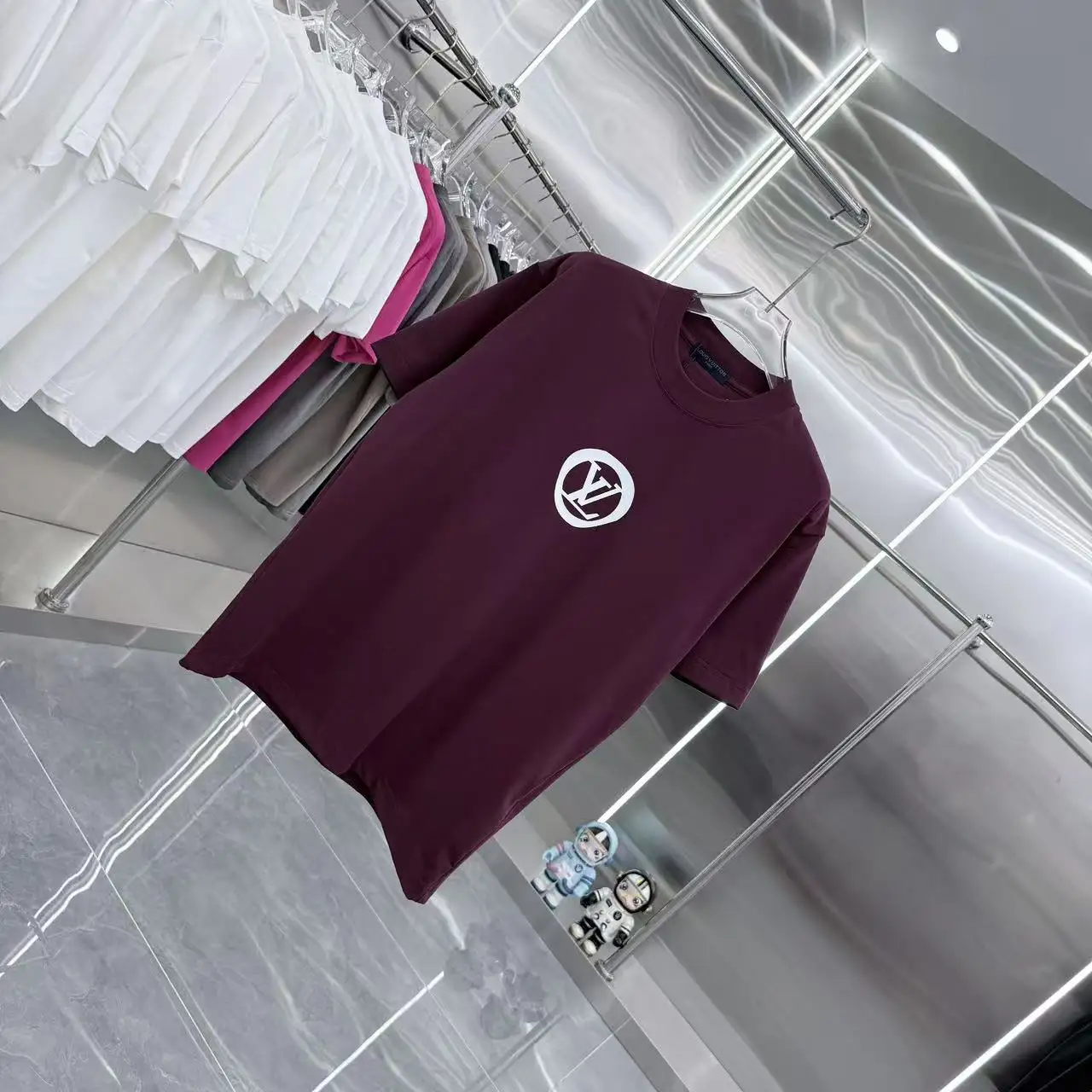 Logo Silicone Patch Cotton T-Shirt D15014352 — view 2