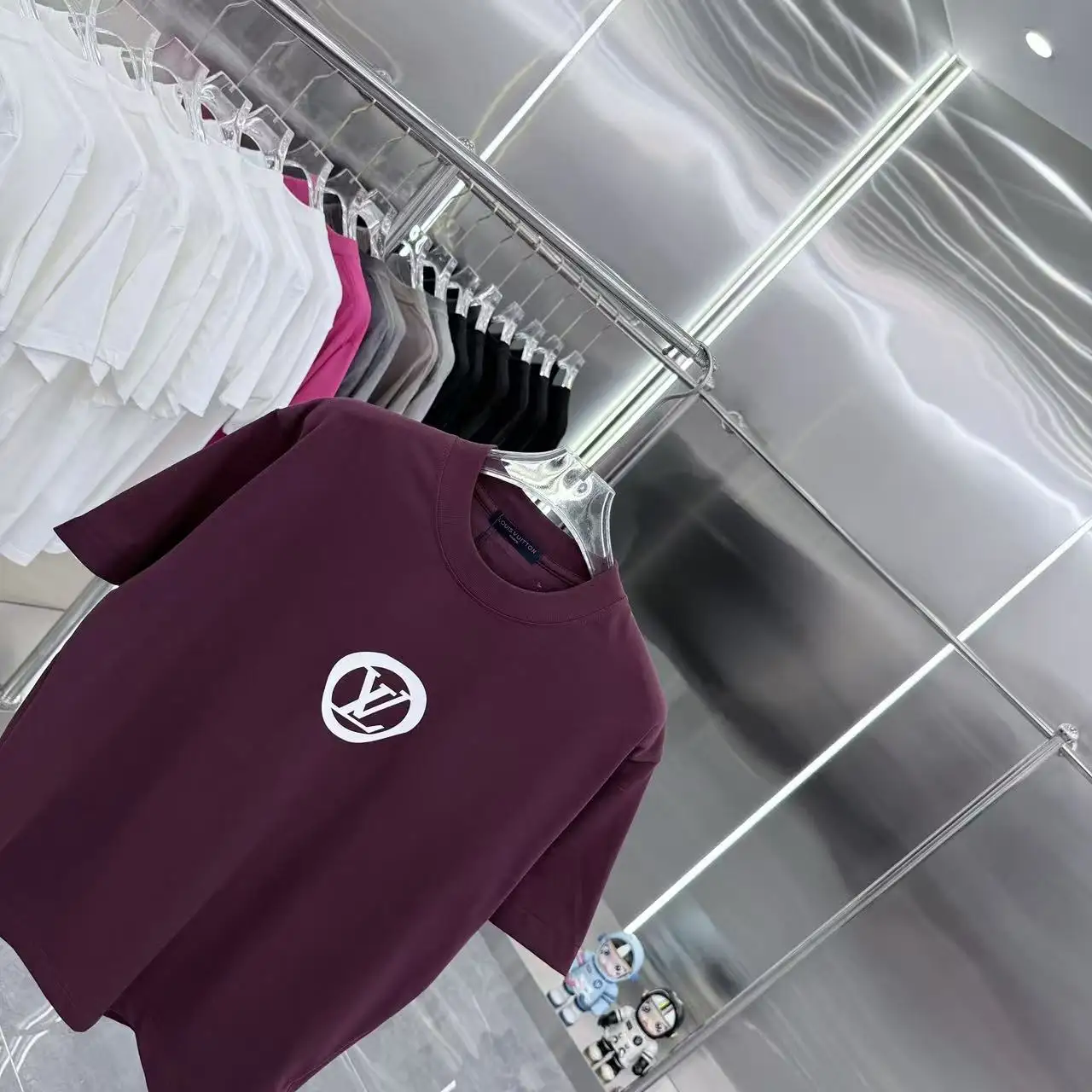 Logo Silicone Patch Cotton T-Shirt D15014352 — view 3