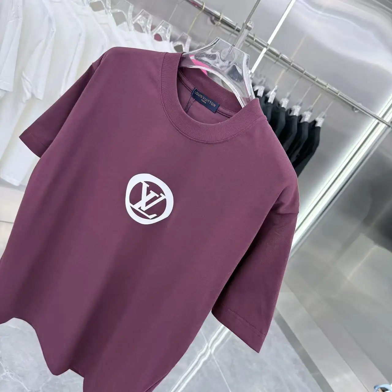 Logo Silicone Patch Cotton T-Shirt D15014352 — view 4