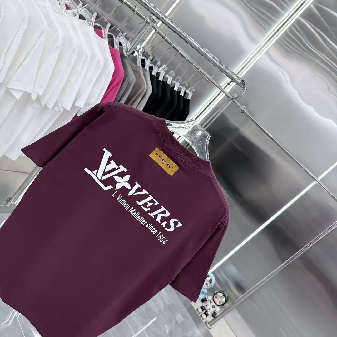 Logo Silicone Patch Cotton T-Shirt D15014352 — view 8