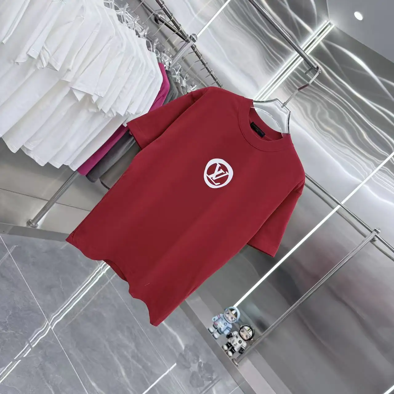 Logo Silicone Print Cotton T-Shirt D15014353 — view 2