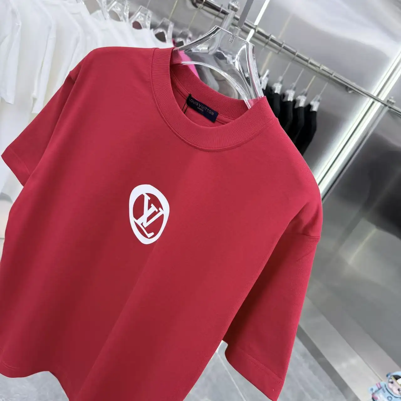 Logo Silicone Print Cotton T-Shirt D15014353 — view 4