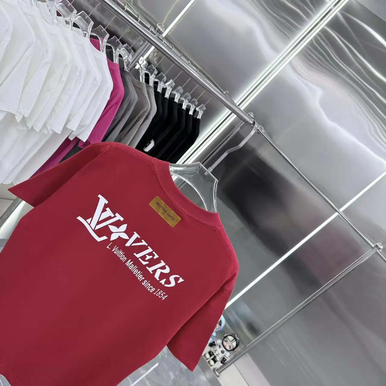 Logo Silicone Print Cotton T-Shirt D15014353 — view 8