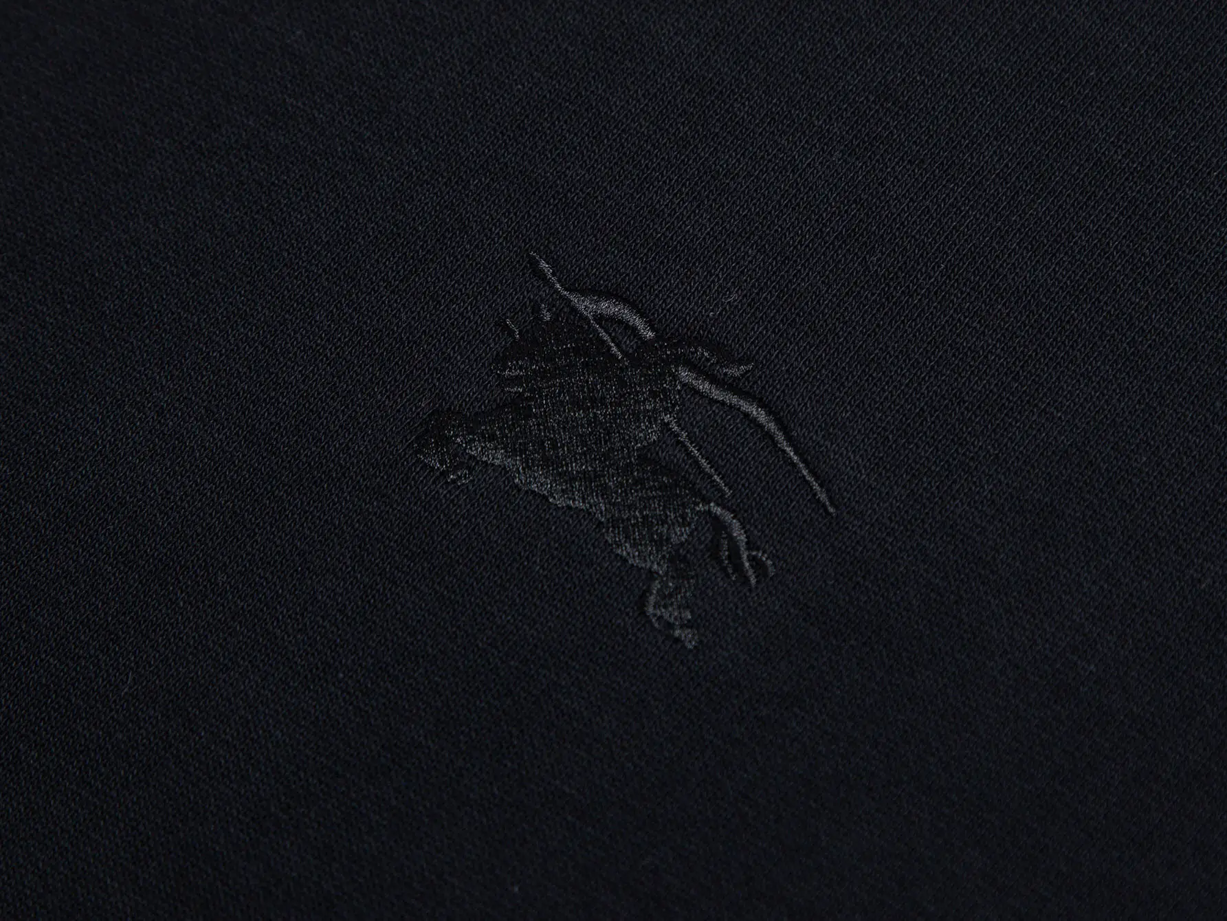 Check-Trimmed Embroidered Cotton Sweatshirt D15016503 — view 3