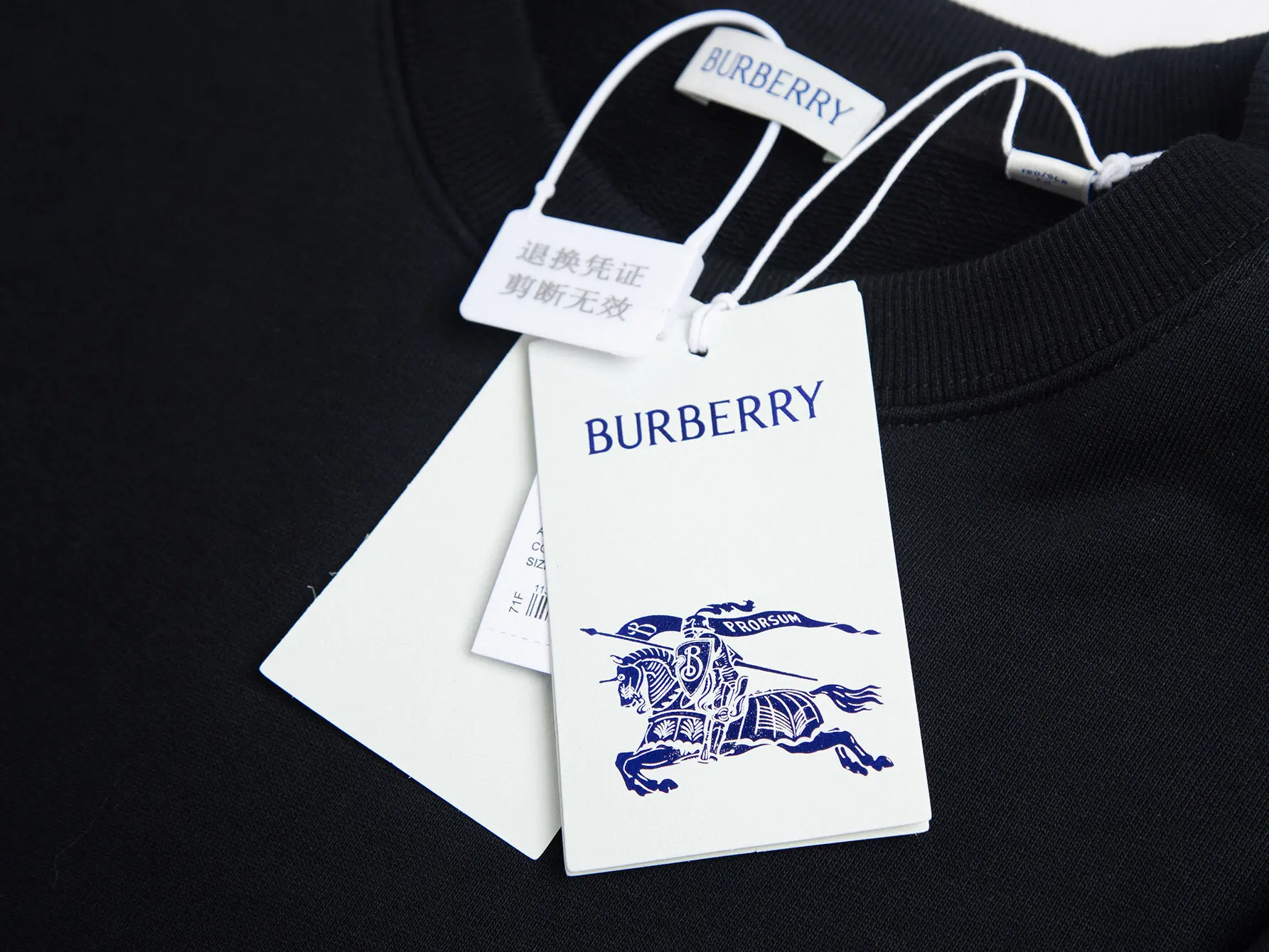 Check-Trimmed Embroidered Cotton Sweatshirt D15016503 — view 7