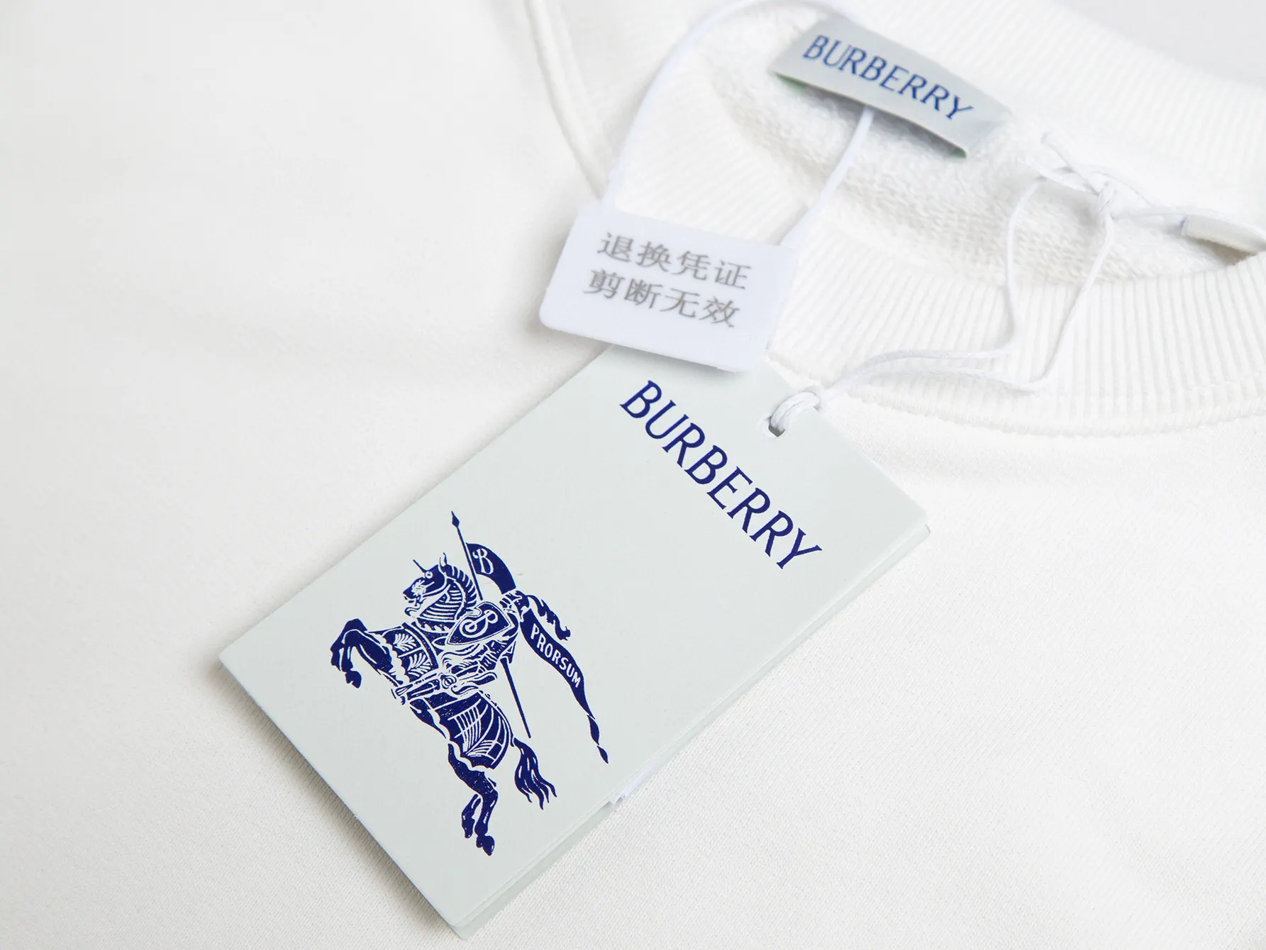 Check-Trimmed Embroidered Cotton-Blend Sweatshirt D15016504 — view 5