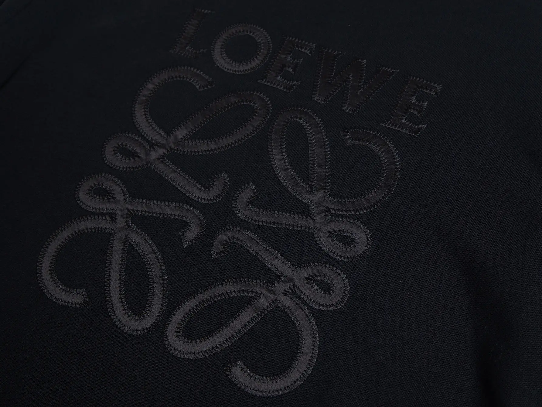 Anagram Embroidered Cotton-Jersey Sweatshirt D15016502 — view 3