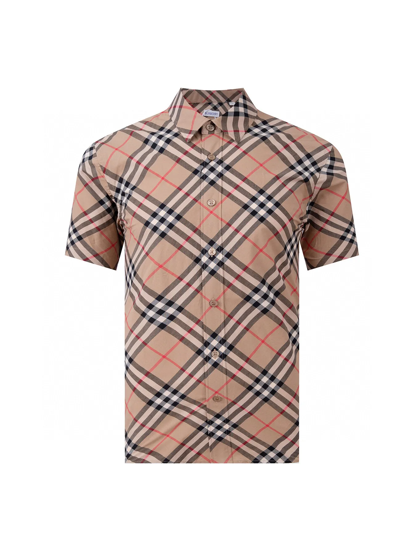 Diagonal Check Short-Sleeve Shirt D15016368