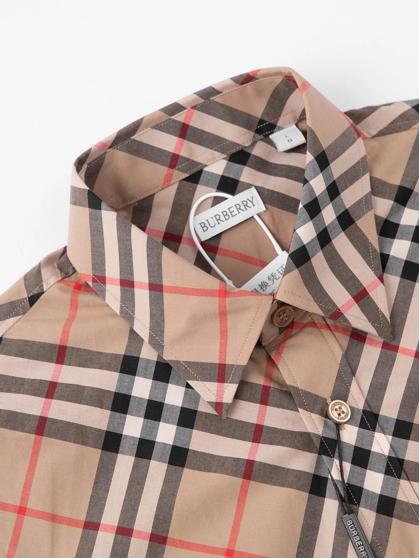Diagonal Check Short-Sleeve Shirt D15016368 — view 3