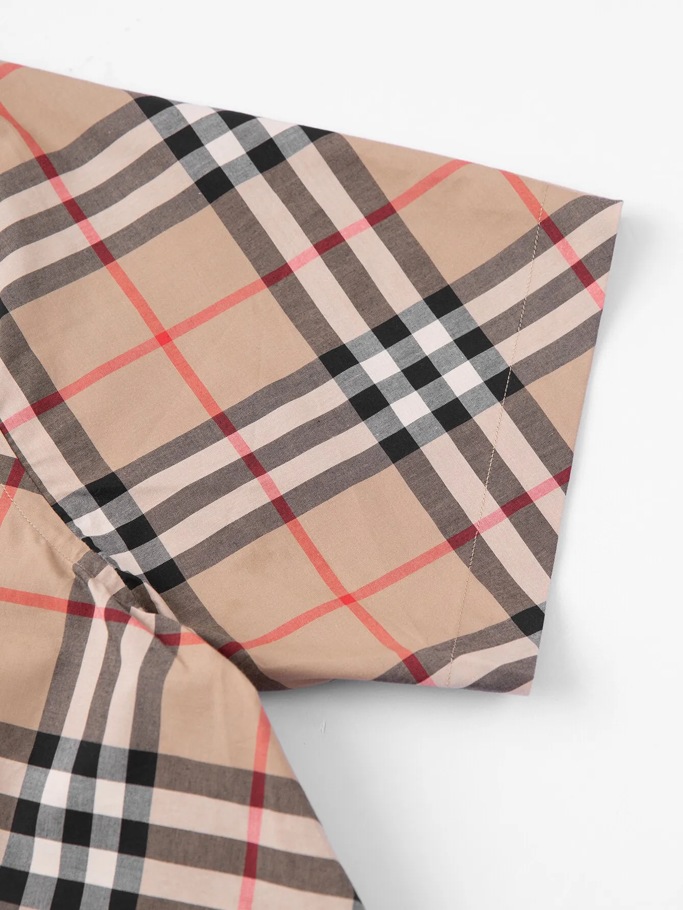 Diagonal Check Short-Sleeve Shirt D15016368 — view 9