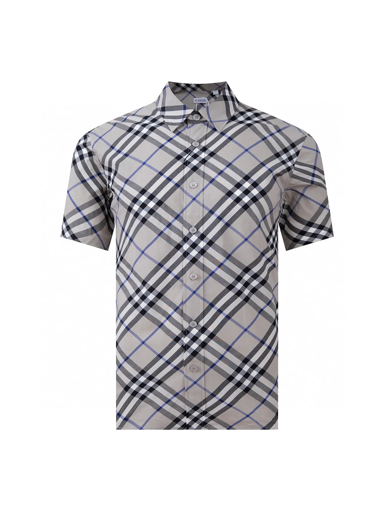 Diagonal Check Short-Sleeve Shirt D15016366