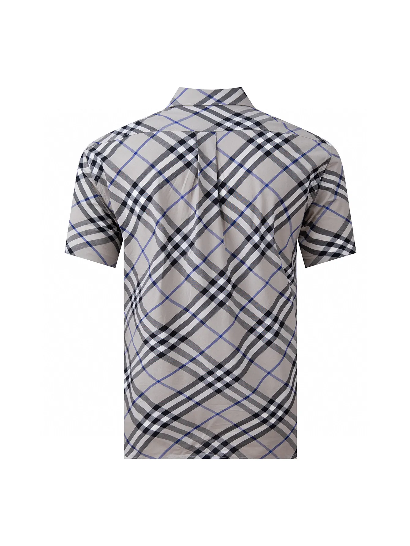 Diagonal Check Short-Sleeve Shirt D15016366 — view 2
