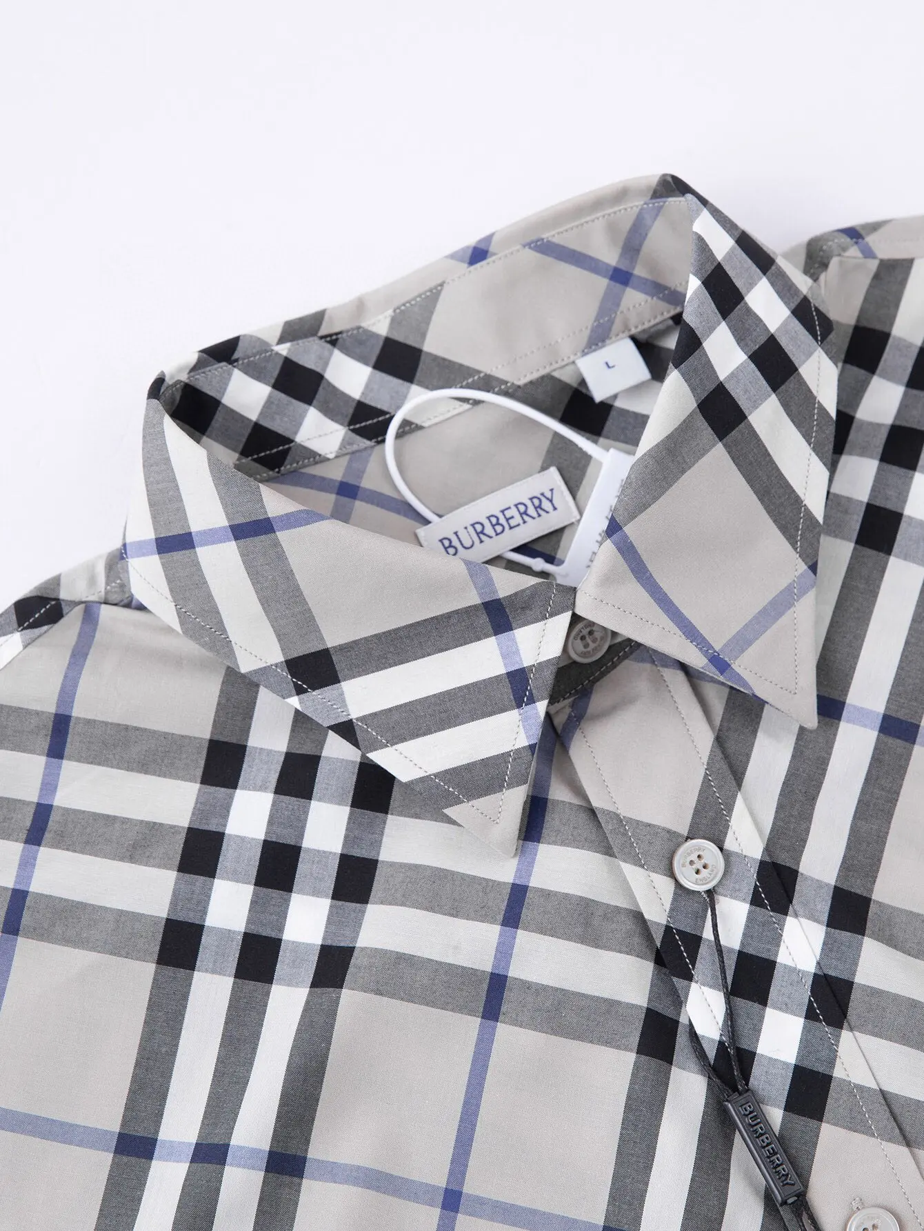 Diagonal Check Short-Sleeve Shirt D15016366 — view 3