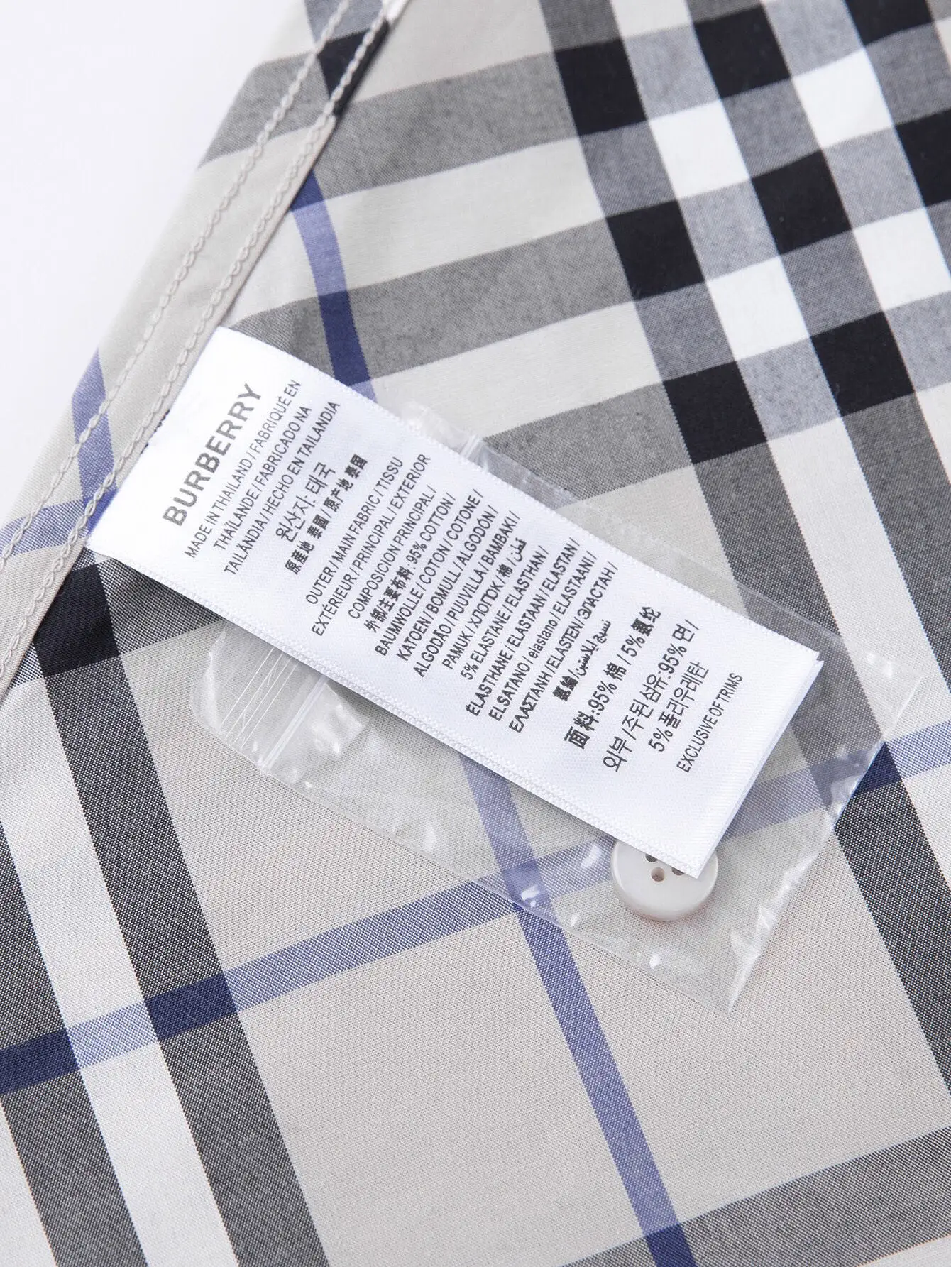 Diagonal Check Short-Sleeve Shirt D15016366 — view 9