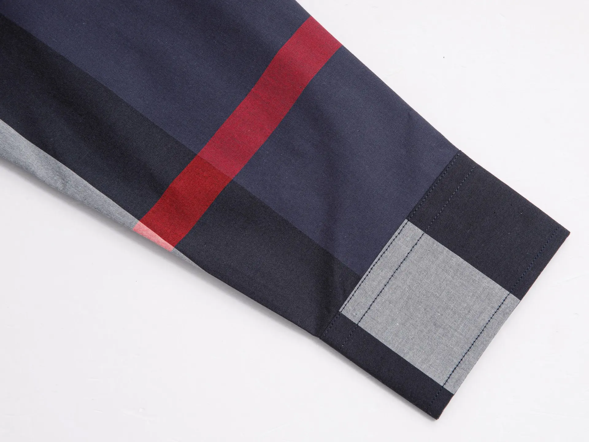 Check Cotton Poplin Long-Sleeved Shirt D15016371 — view 6