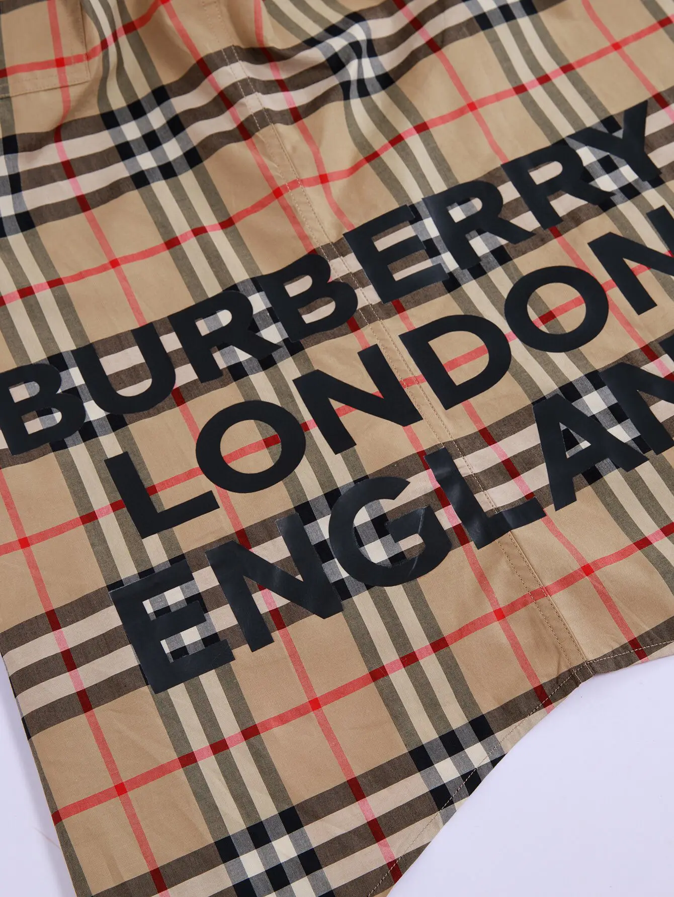 Logo Print Vintage Check Cotton Shirt D15016365 — view 6